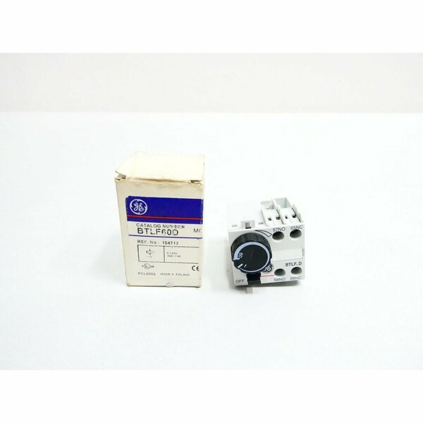 Ge PNEUMATIC TIMER 0.1-60S RELAY PARTS AND ACCESSORY BTLF60D